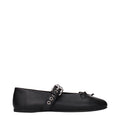 Bailarinas Miu Miu de cuero negro