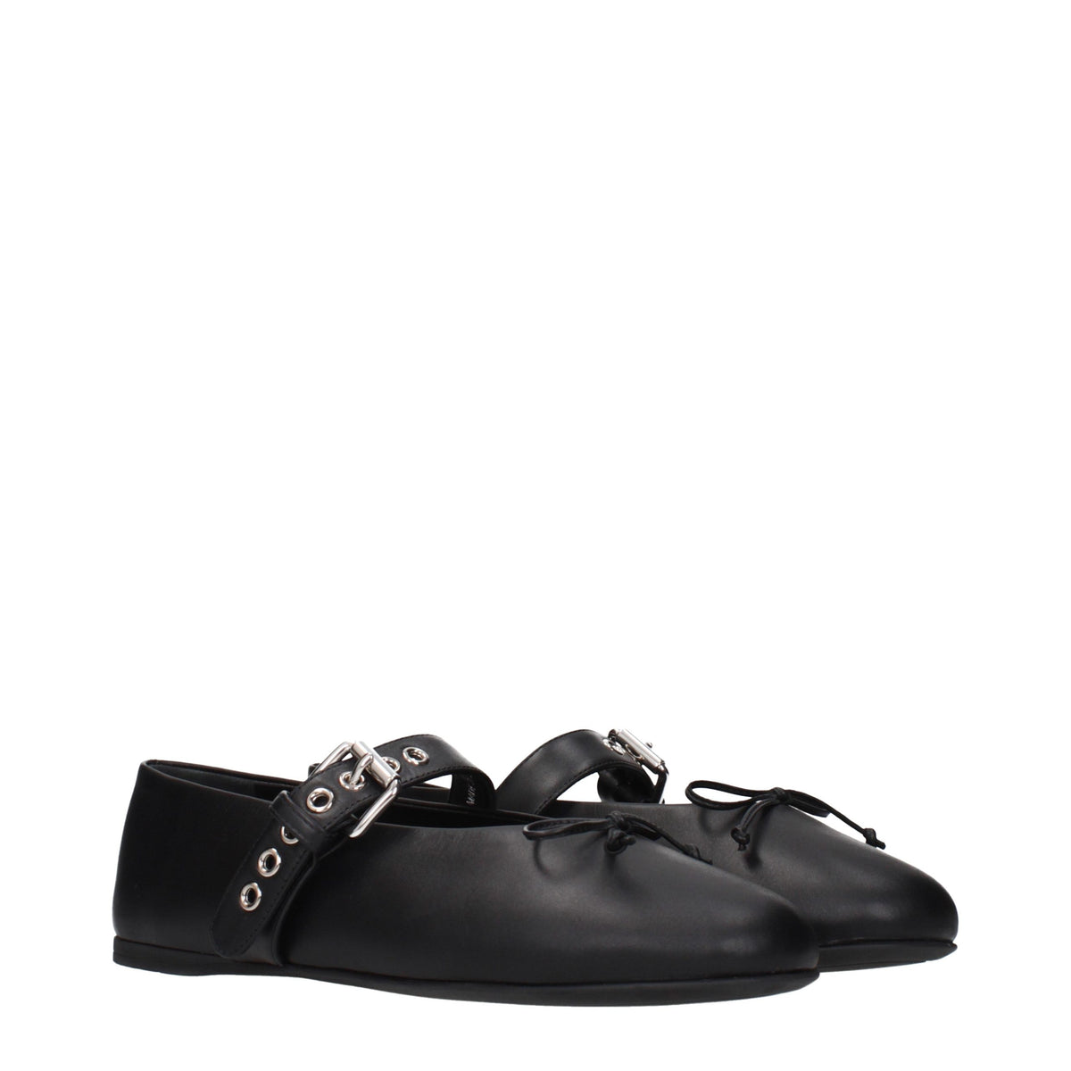 Ballerine Miu Miu in pelle nera