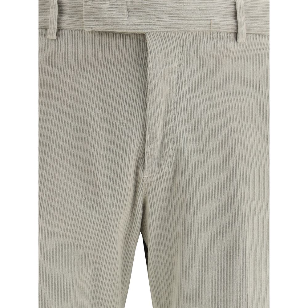 Pantaloni casual PT Torino in cotone grigio