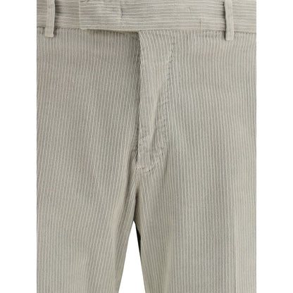 Pantaloni casual PT Torino in cotone grigio