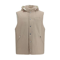 Brunello Cucinelli Gilet Beige in Lana