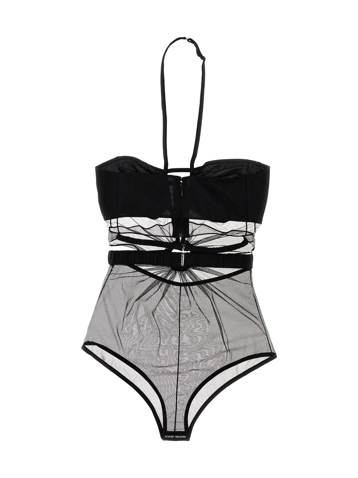 Body Nensi Dojaka nero in mesh