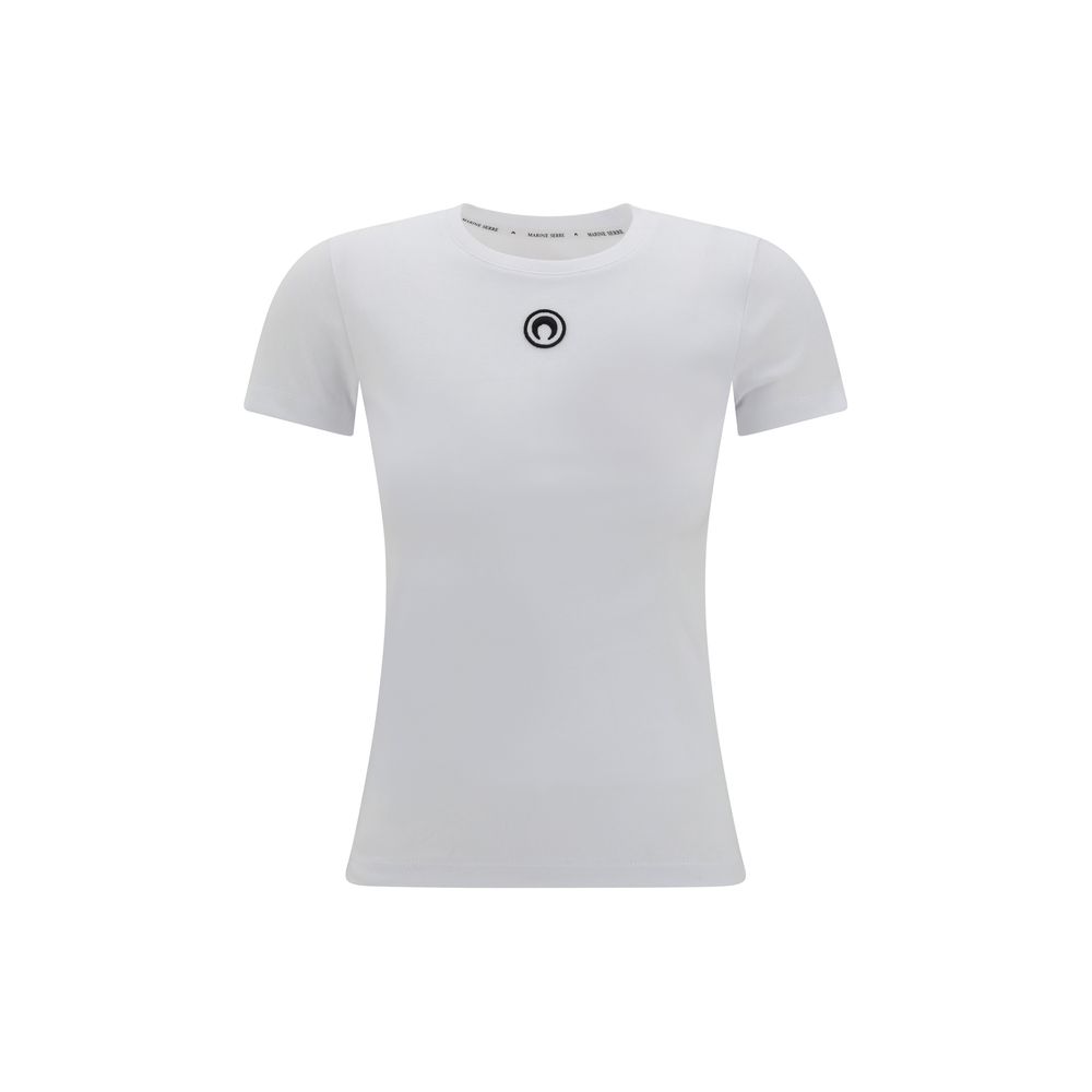 T-shirt Marine Serre in cotone bianco