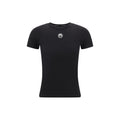 T-shirt in cotone nera Marine Serre