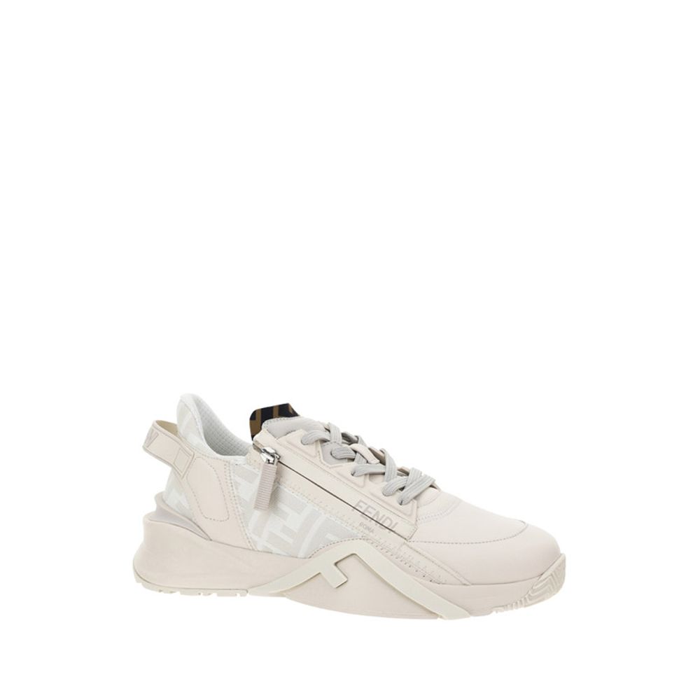 Sneakers sportive Fendi in pelle di vitello beige Bos Taurus