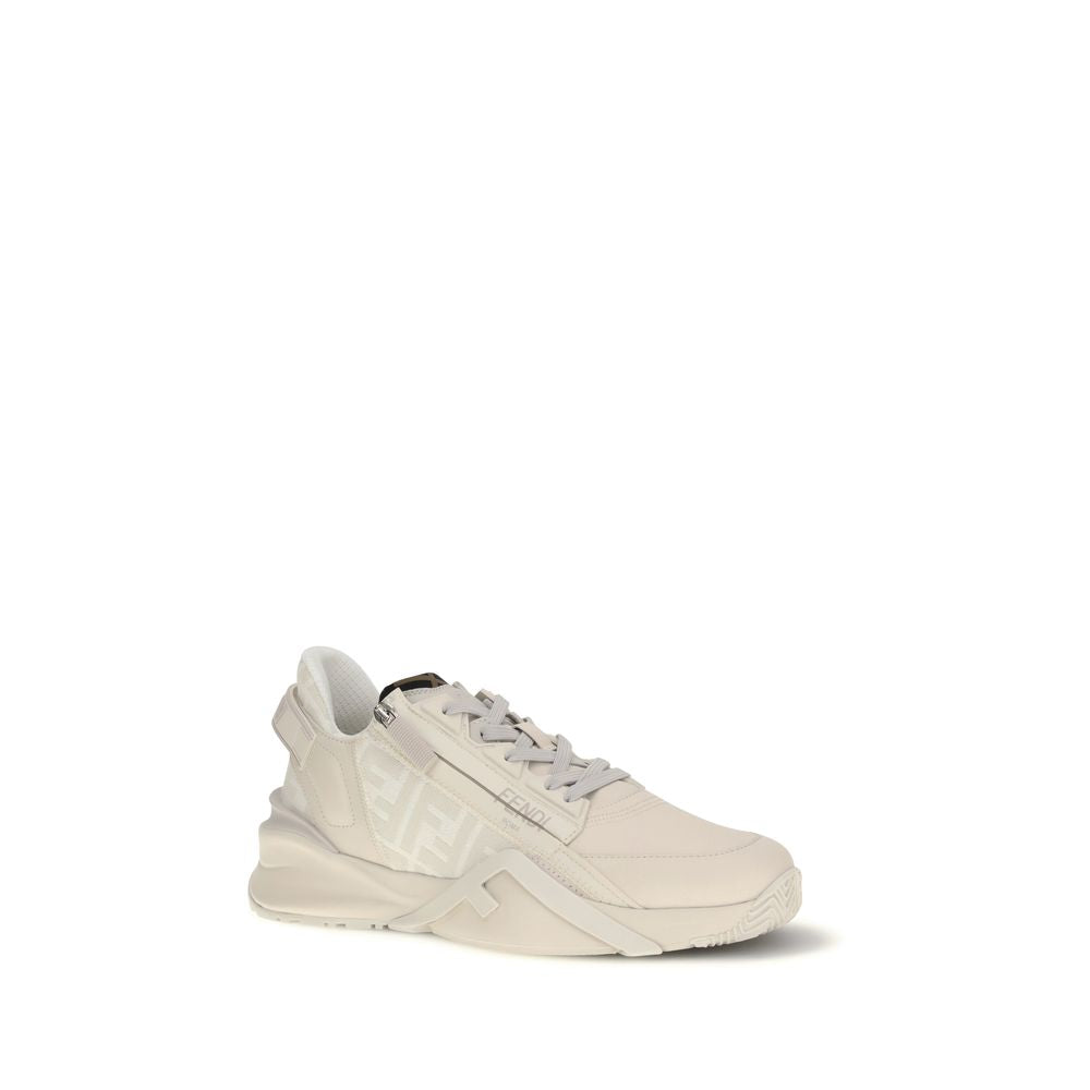 Sneakers sportive Fendi in pelle di vitello beige Bos Taurus