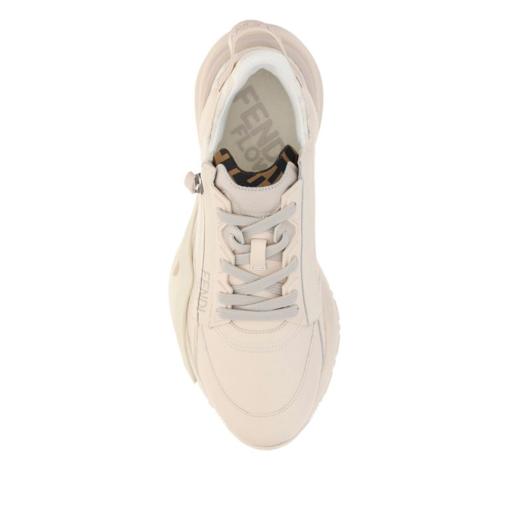 Sneakers sportive Fendi in pelle di vitello beige Bos Taurus