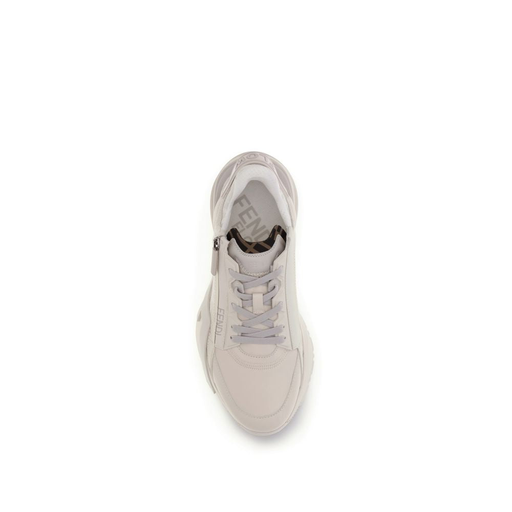 Sneakers sportive Fendi in pelle di vitello beige Bos Taurus