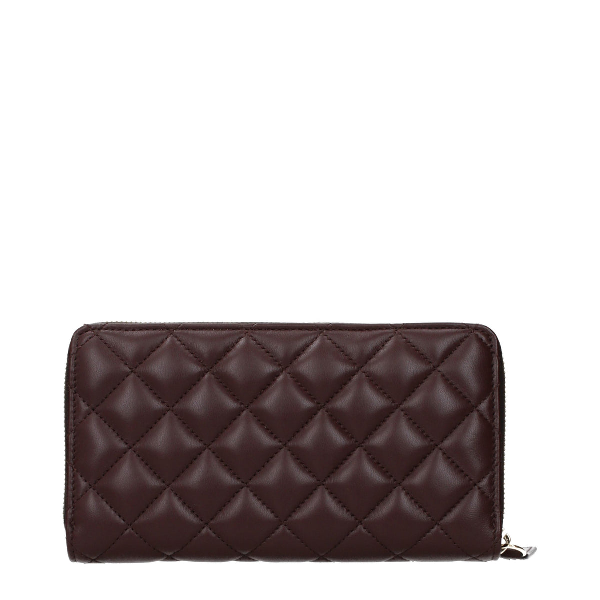 Portefeuille en cuir marron Versace