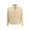 Giacca lunga in cotone beige Moschino