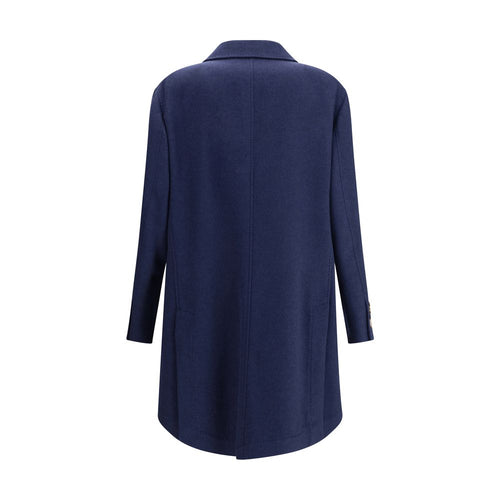 Abrigo de cachemira azul Brunello Cucinelli