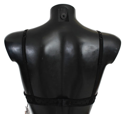 Roberto Cavalli Reggiseno push-up in pizzo nero e rosa intimo
