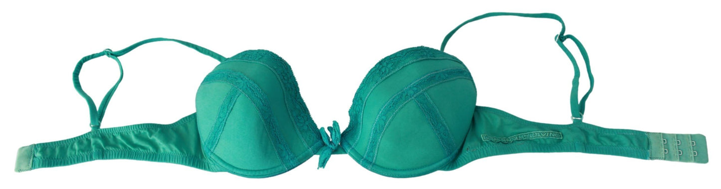 Ermanno Scervino Reggiseno Push Up Verde Intimo 100% Cotone
