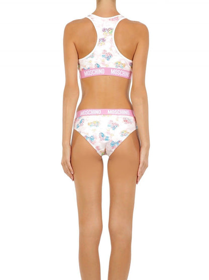 Pigiama bianco Moschino in due pezzi My Little Pony Bikini
