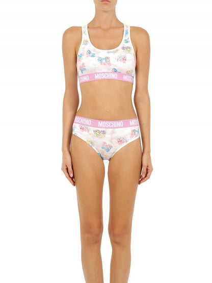Pigiama bianco Moschino in due pezzi My Little Pony Bikini