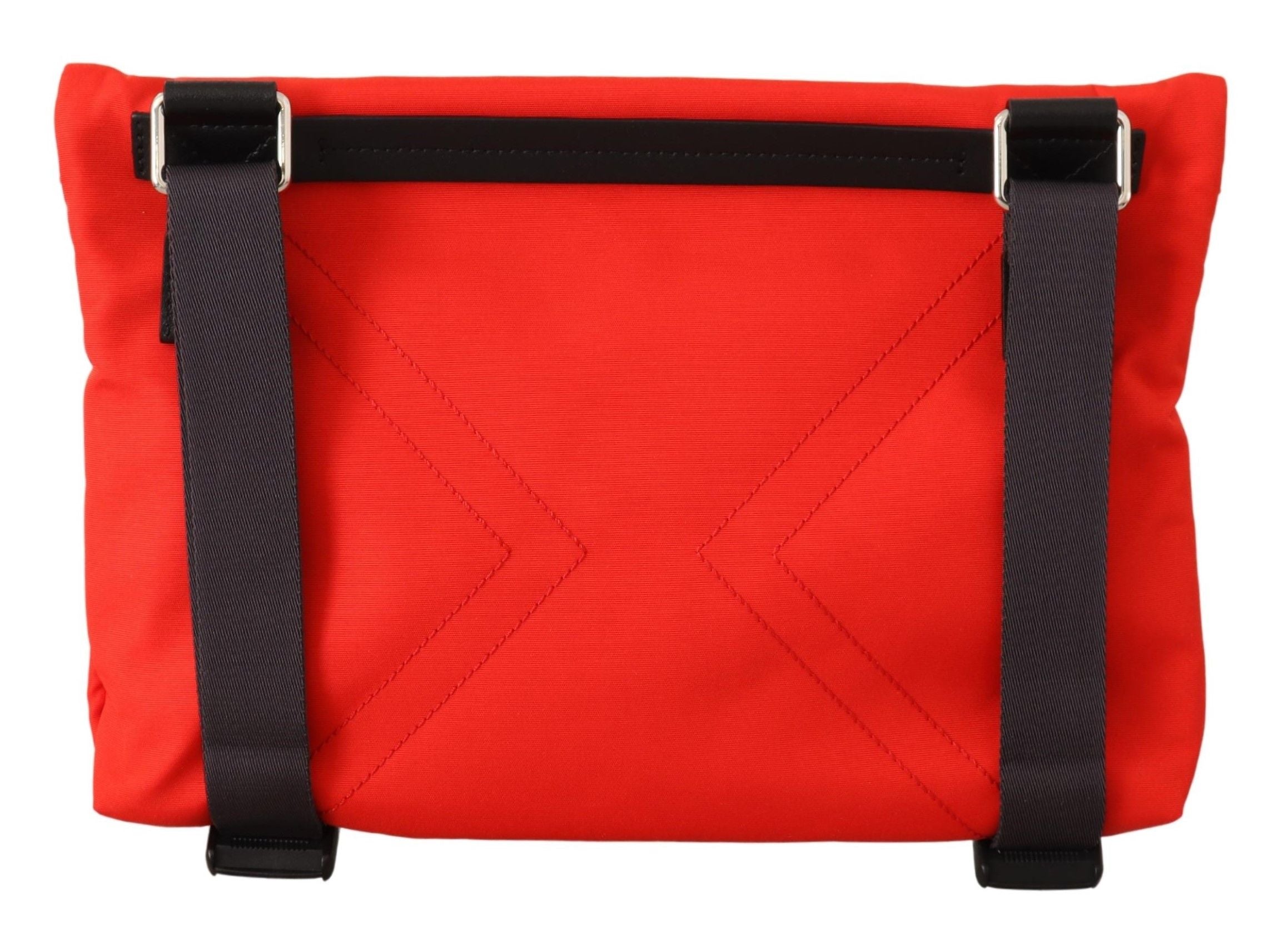 Sac bandoulière plat Givenchy Downtown en polyamide rouge