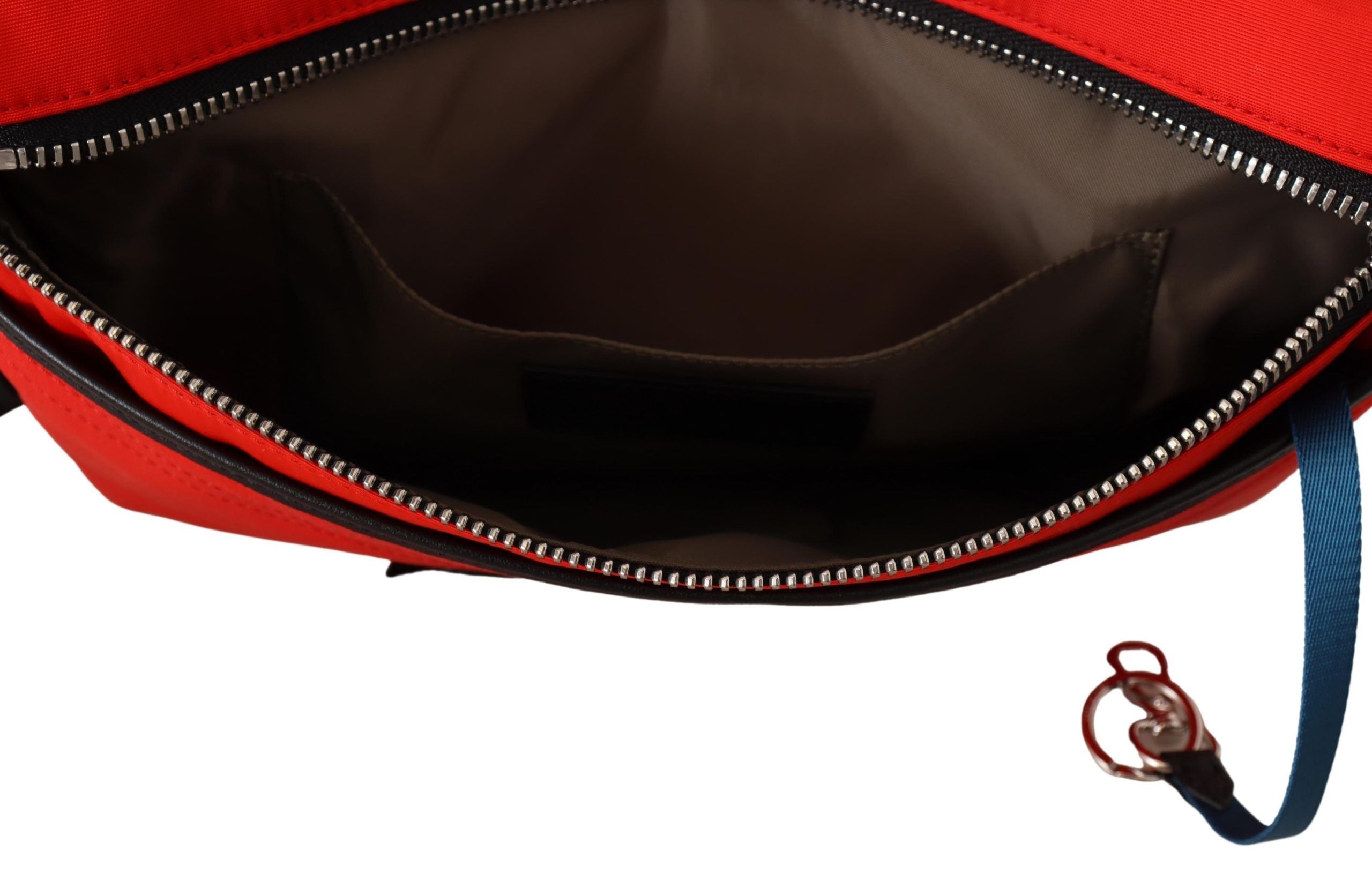 Sac bandoulière plat Givenchy Downtown en polyamide rouge