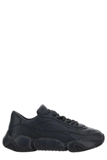 Valentino Black Calf Leather Garavani Sneakers - Axxen 