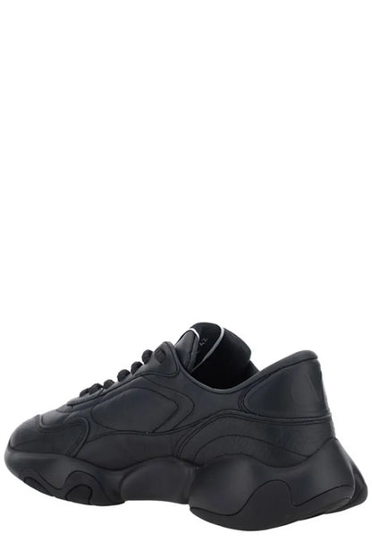 Valentino Black Calf Leather Garavani Sneakers - Axxen 