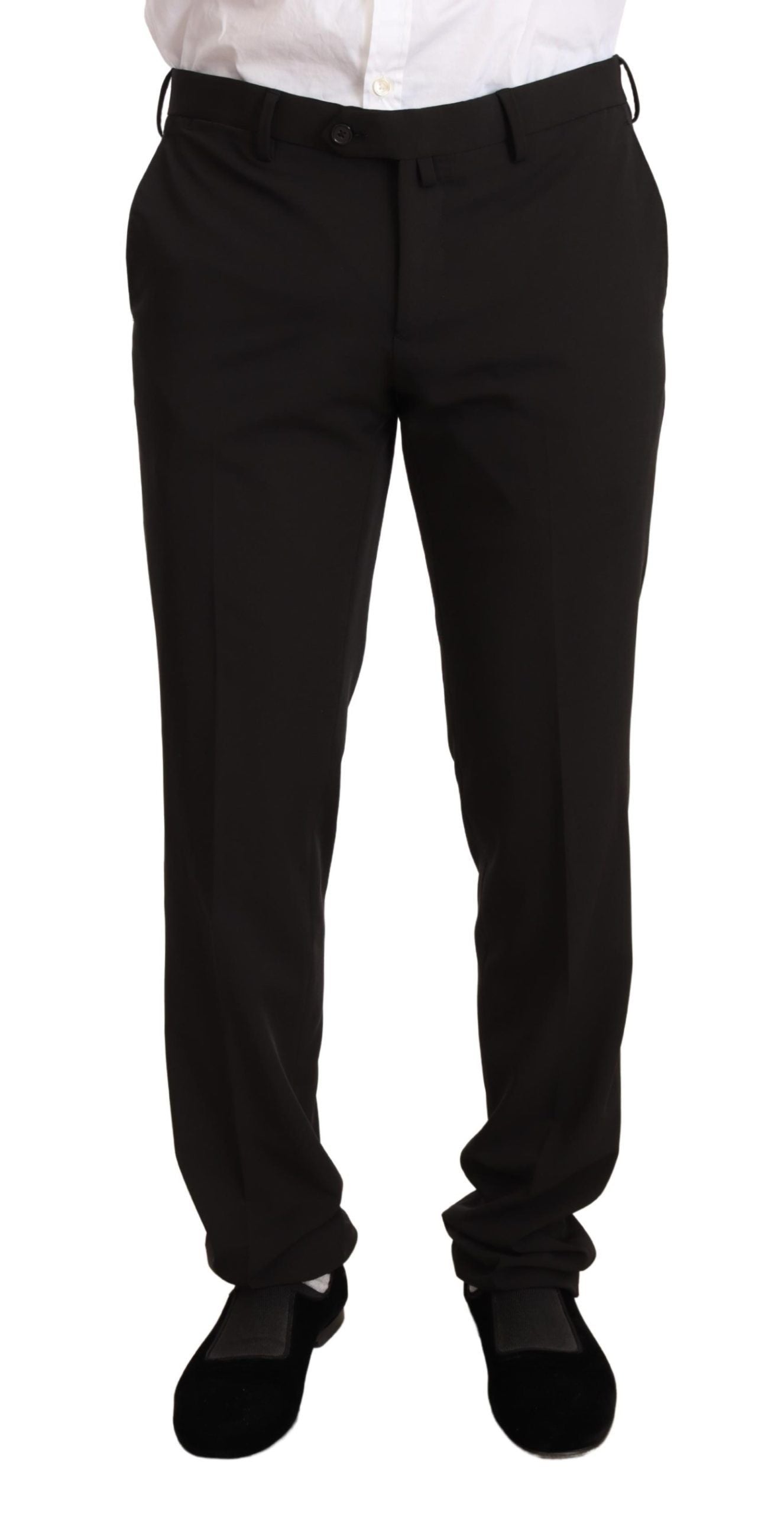 Domenico Tagliente Completo 2 pezzi slim in poliestere nero TAGLIENTE