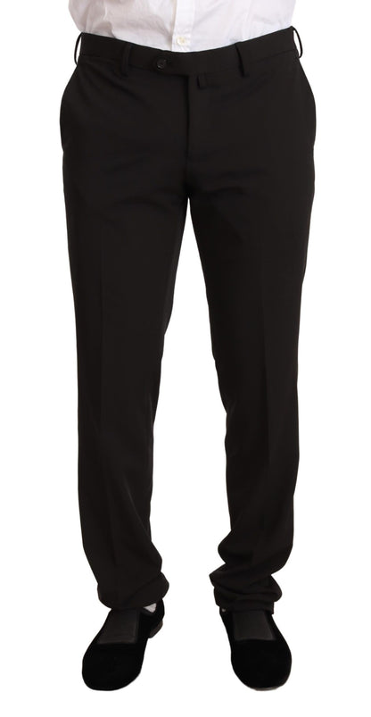 Domenico Tagliente Completo 2 pezzi slim in poliestere nero TAGLIENTE