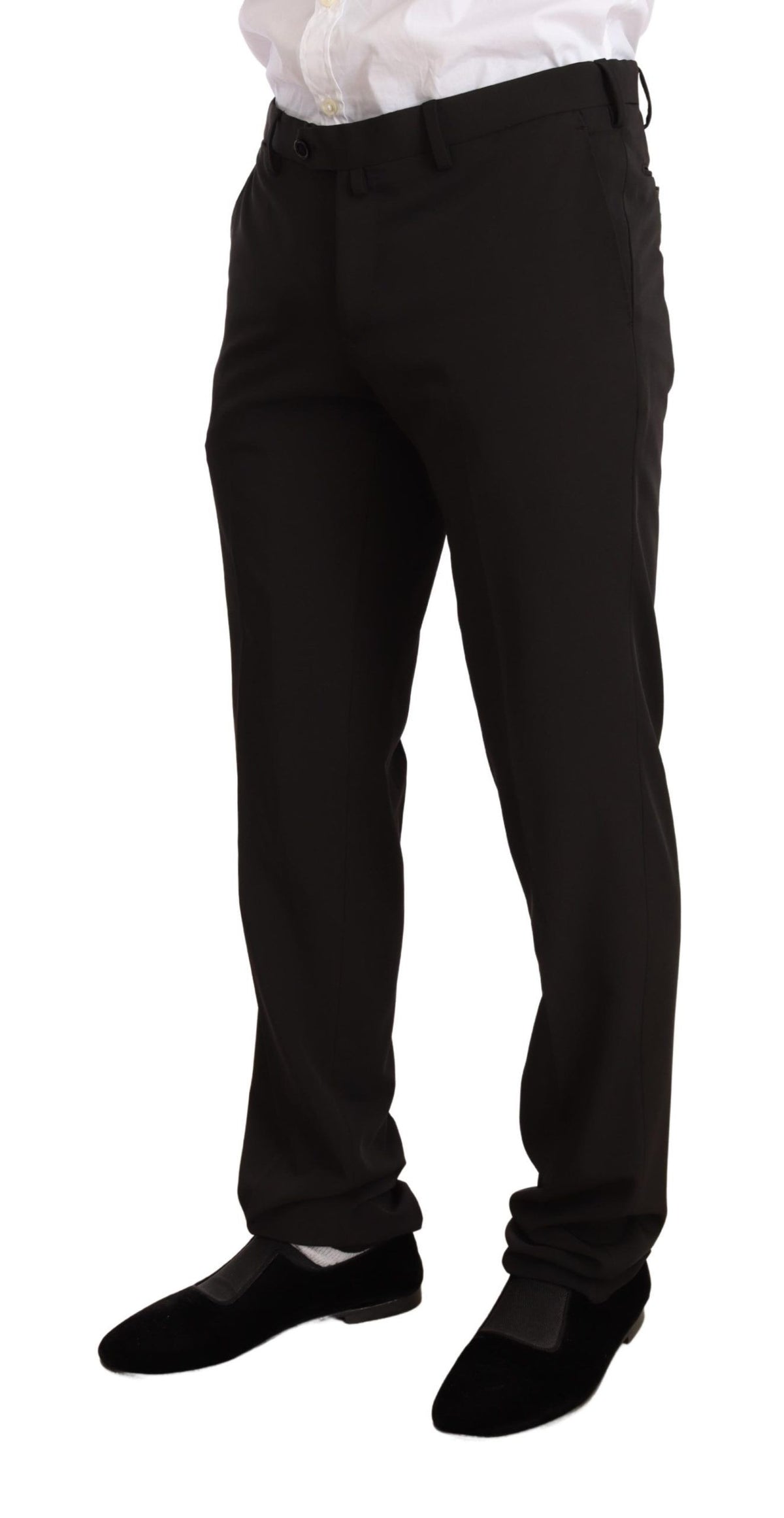 Domenico Tagliente Completo 2 pezzi slim in poliestere nero TAGLIENTE