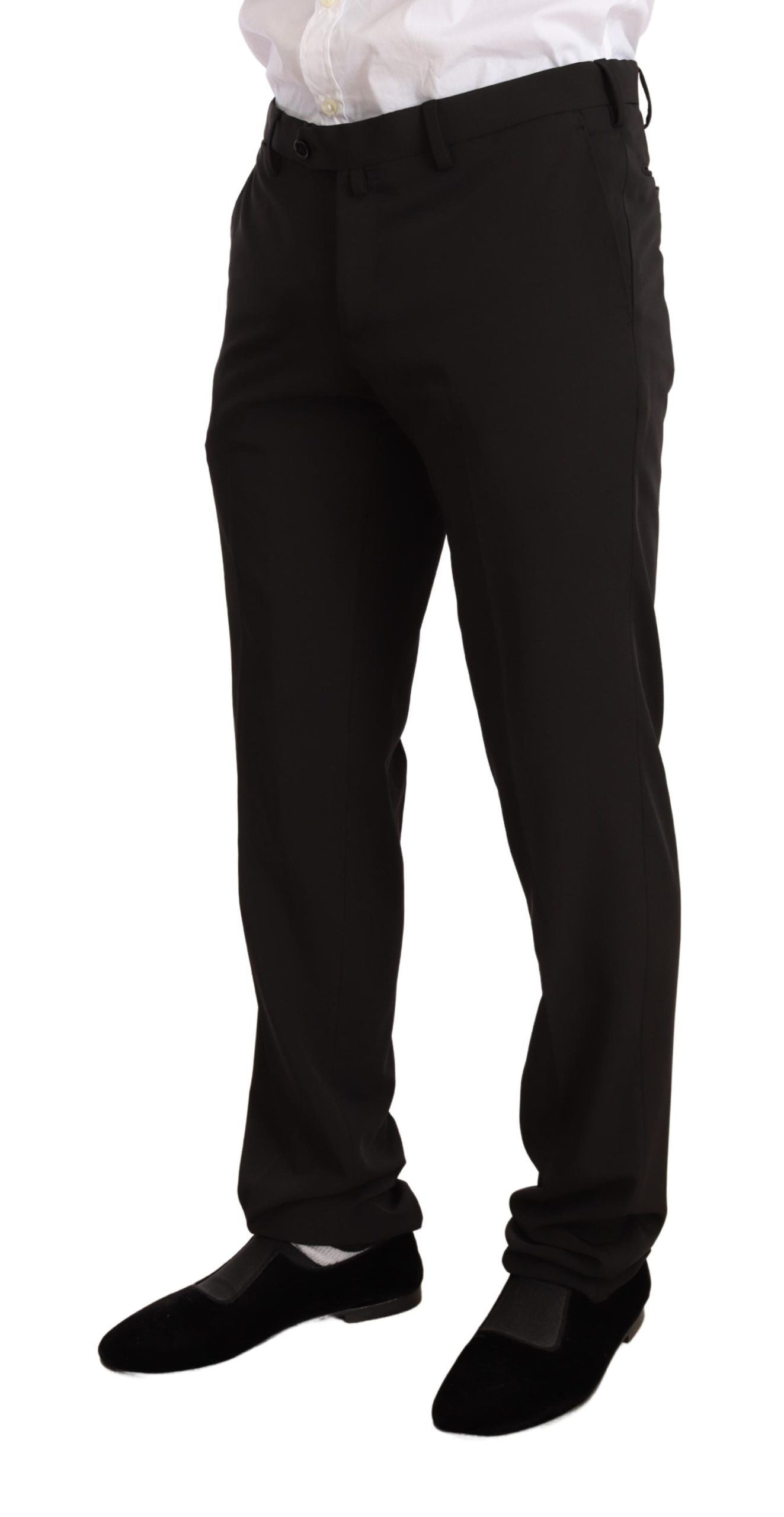 Domenico Tagliente Completo 2 pezzi slim in poliestere nero TAGLIENTE