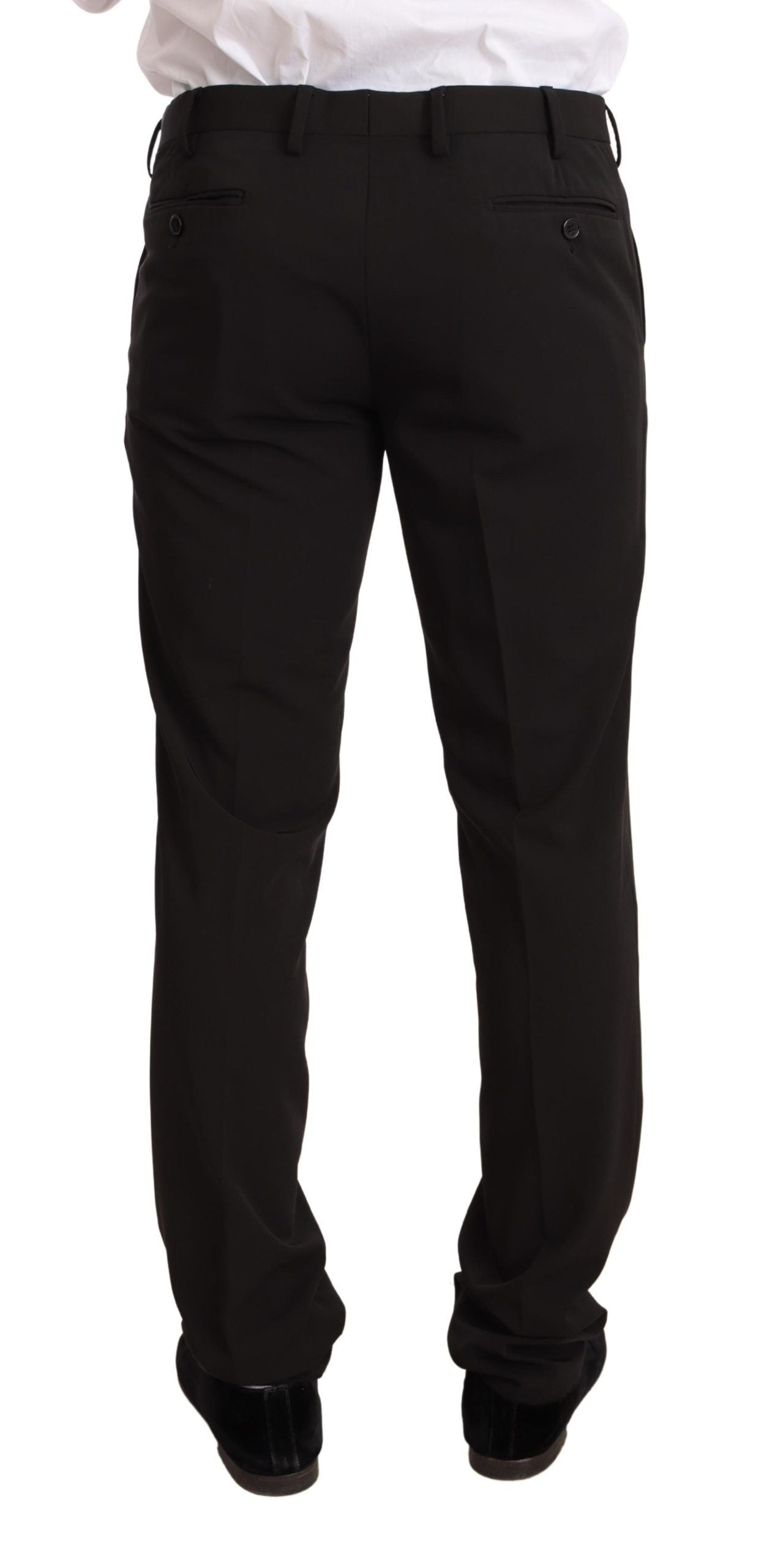 Domenico Tagliente Completo 2 pezzi slim in poliestere nero TAGLIENTE