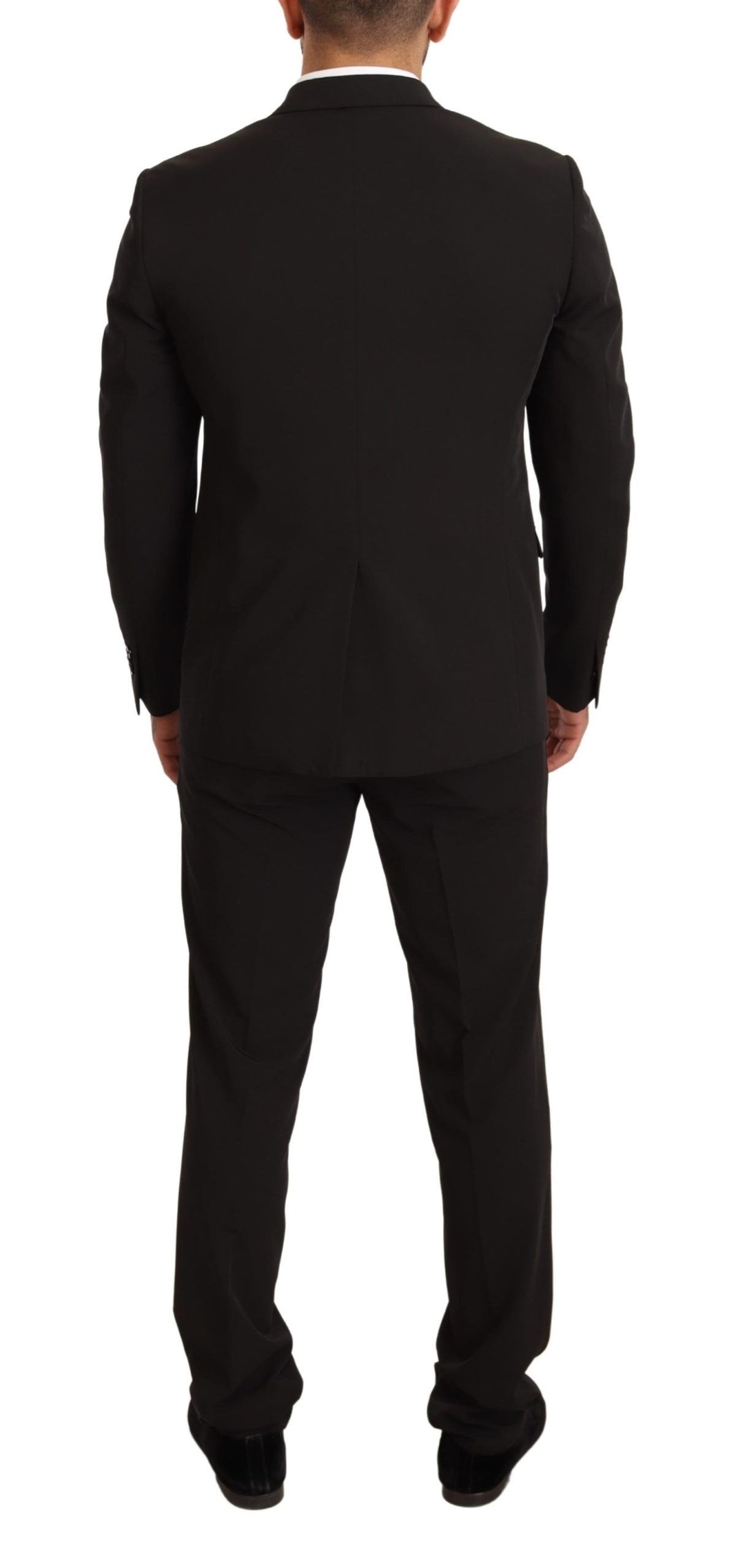 Domenico Tagliente Completo 2 pezzi slim in poliestere nero TAGLIENTE