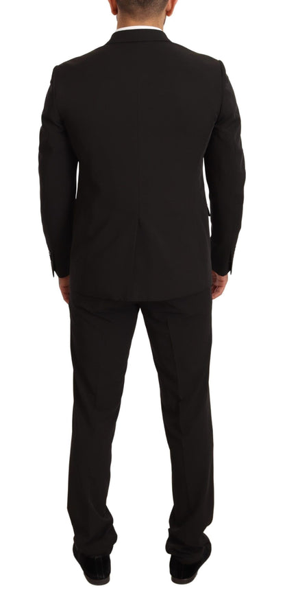 Domenico Tagliente Completo 2 pezzi slim in poliestere nero TAGLIENTE