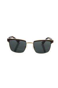 Lunettes de soleil Frankie Morello marron métallisées pour hommes