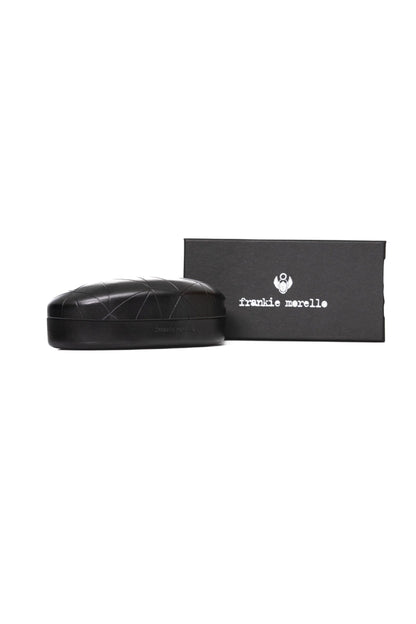 Lunettes de soleil Frankie Morello noires métallisées pour hommes
