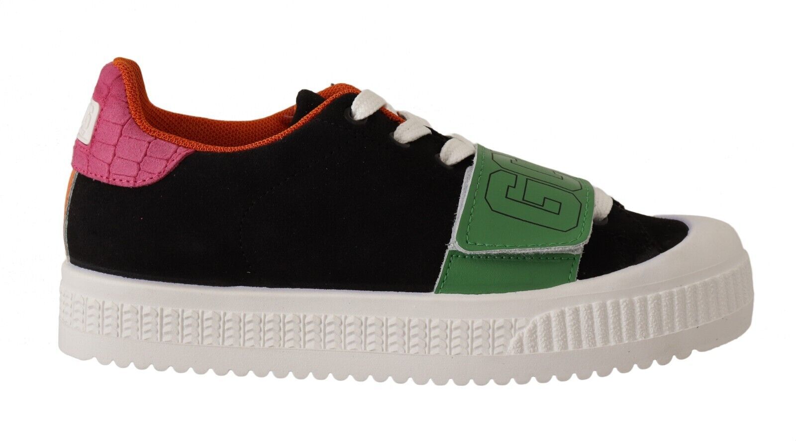 GCDS Sneakers Basse Allacciate da Donna in Camoscio