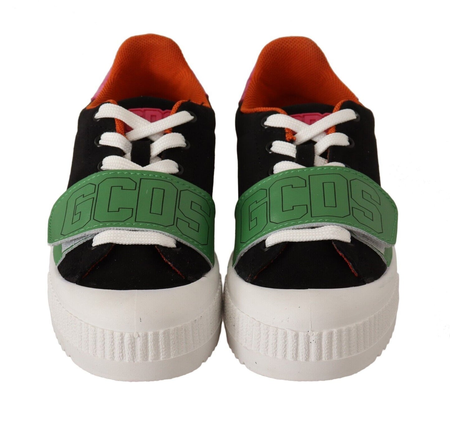 Scarpe da ginnastica basse con lacci in pelle scamosciata multicolore GCDS da donna