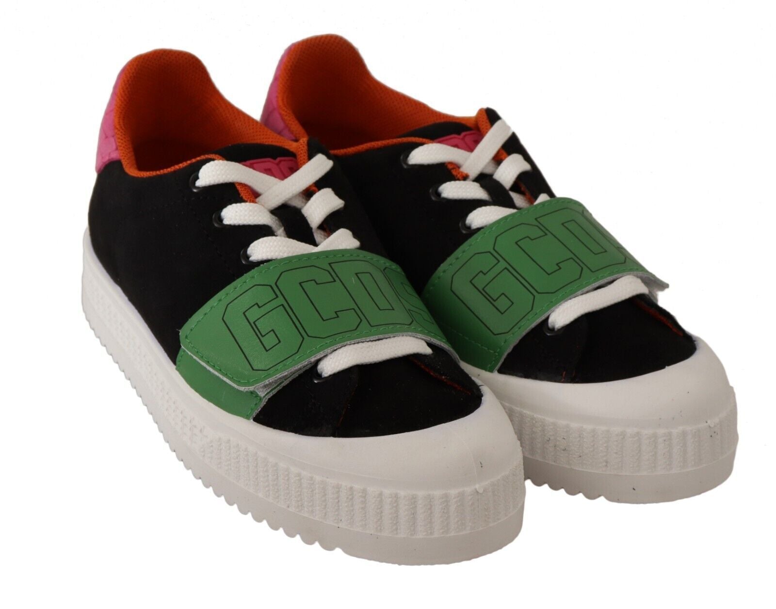 GCDS Sneakers Basse Allacciate da Donna in Camoscio
