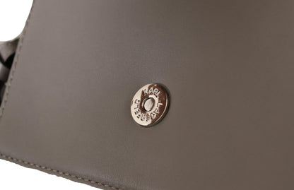Sac bandoulière en cuir gris clair Karl Lagerfeld