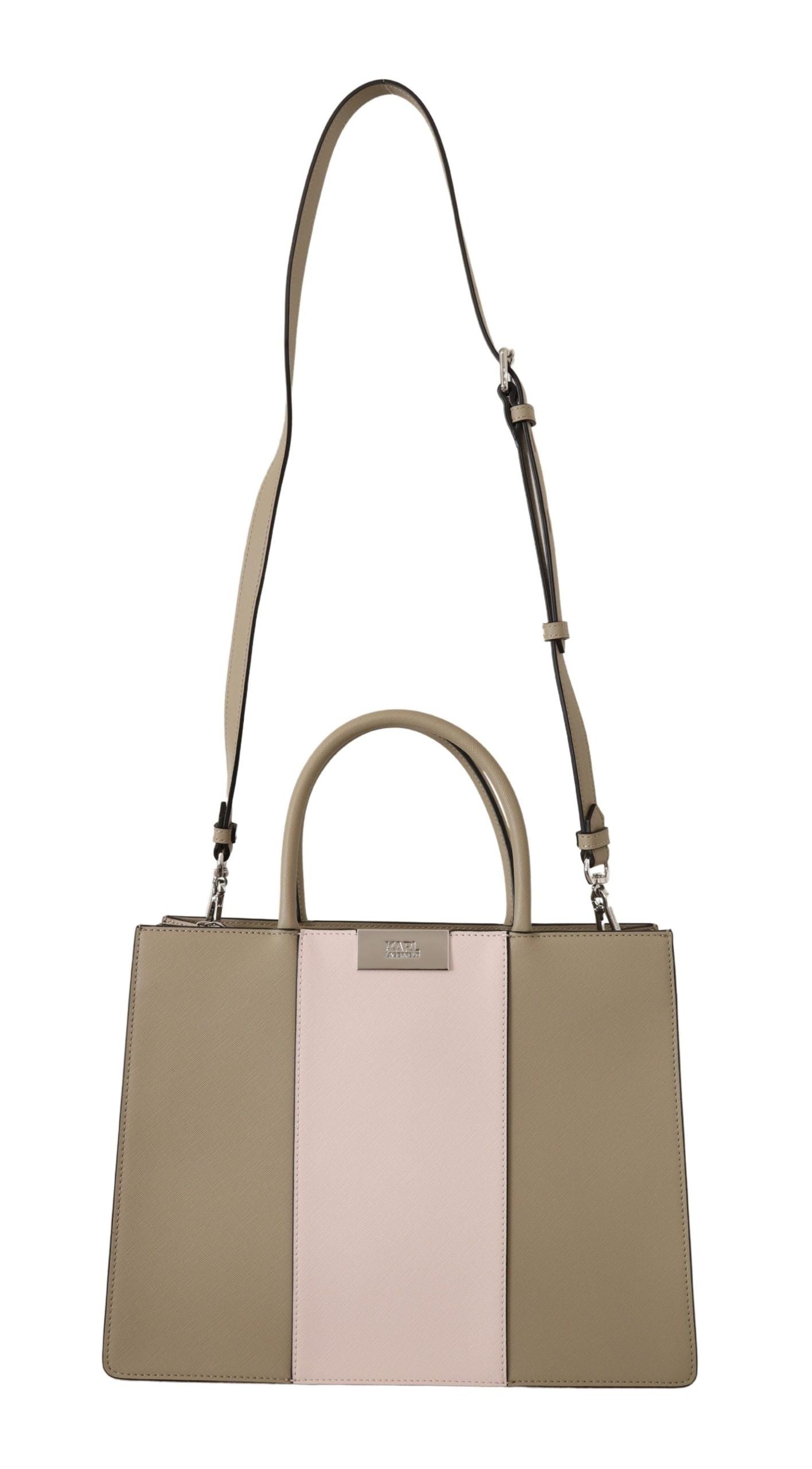 Sac cabas bandoulière Karl Lagerfeld vert sauge en polyuréthane