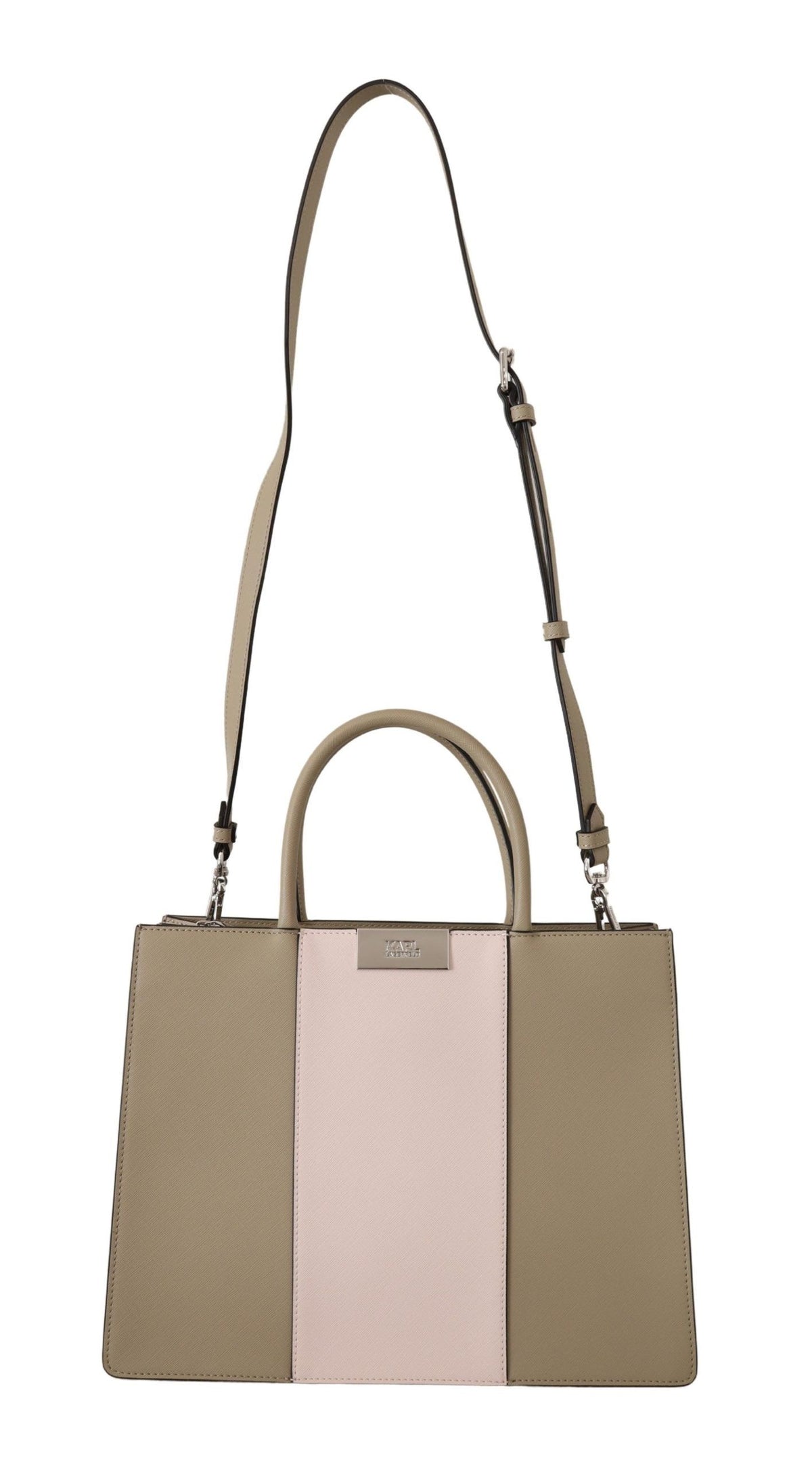 Borsa a tracolla in poliuretano verde salvia Karl Lagerfeld