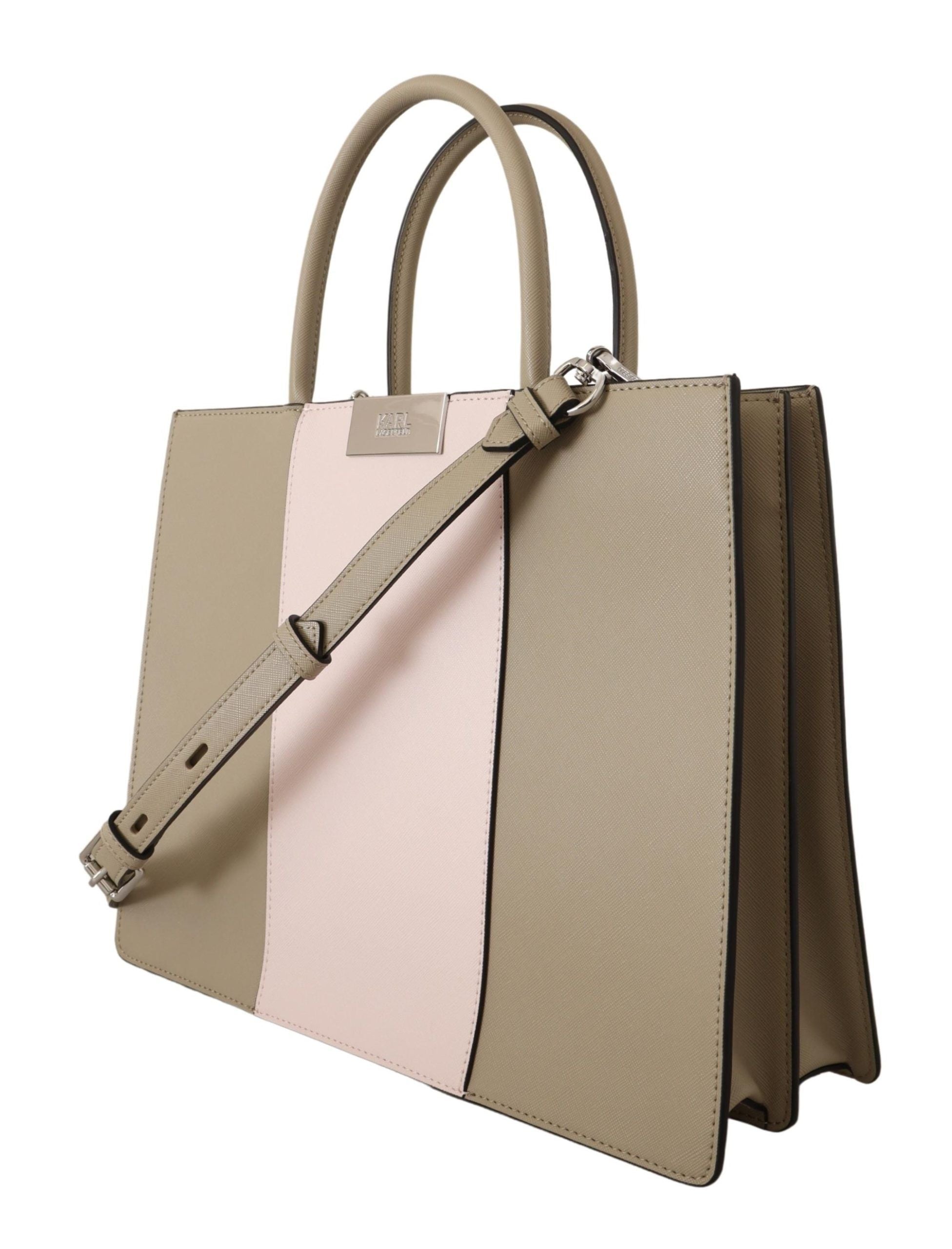 Sac cabas bandoulière Karl Lagerfeld vert sauge en polyuréthane