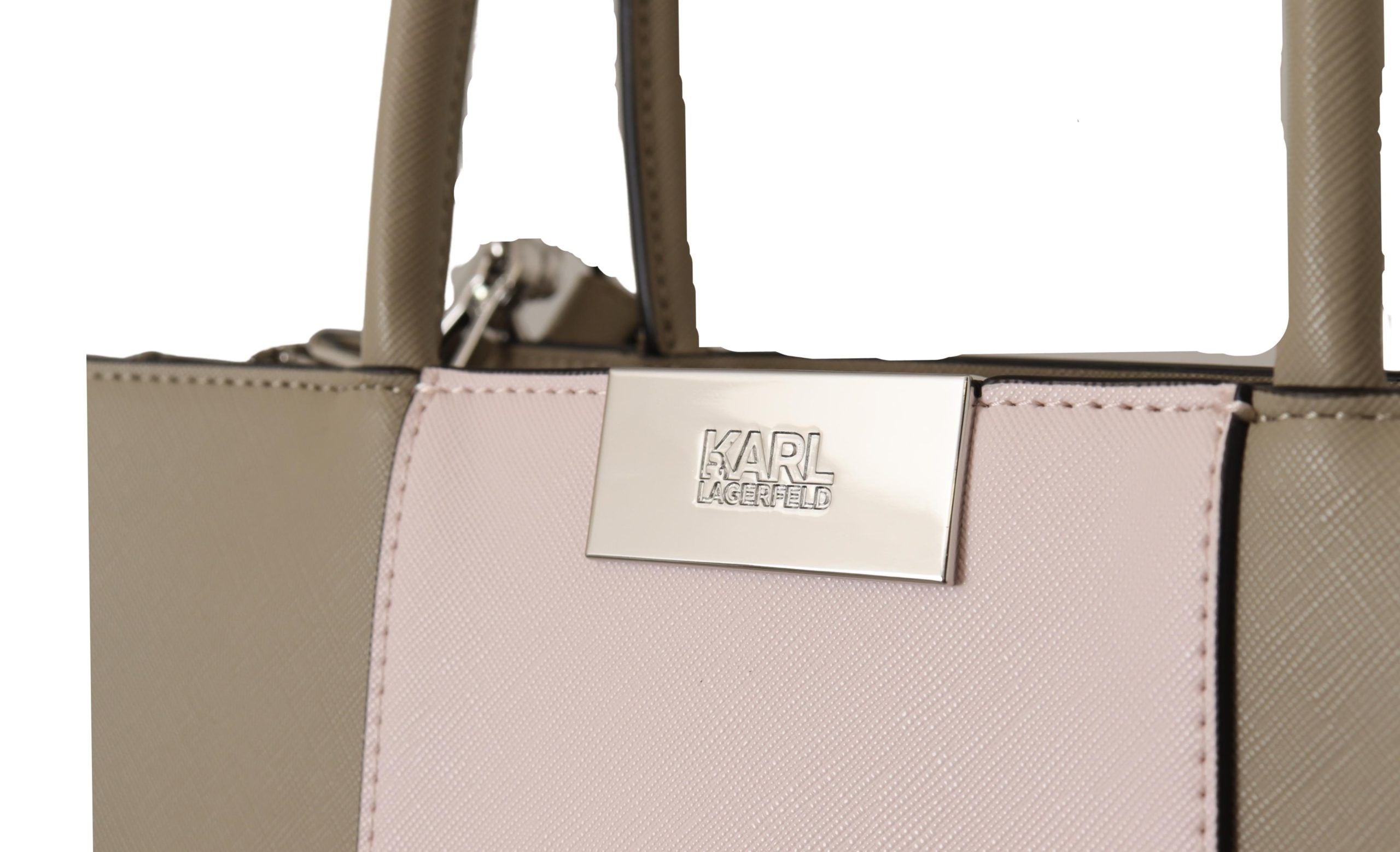 Sac cabas bandoulière Karl Lagerfeld vert sauge en polyuréthane