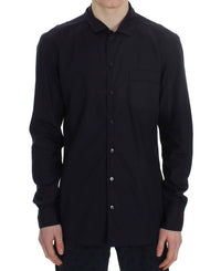 Dolce & Gabbana Purple Striped Cotton Pajama Lounge Shirt