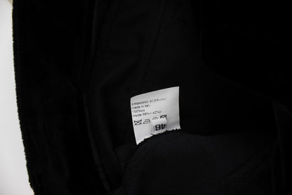 Ermanno Scervino Pantalon droit en coton velours noir