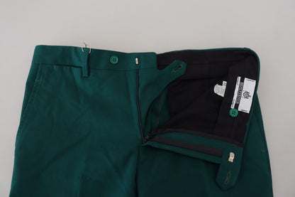 Pantalon de costume BENCIVENGA vert coupe droite pour homme