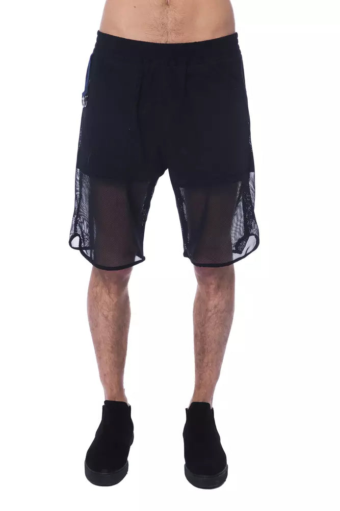 Short homme Nicolo Tonetto en polyester noir