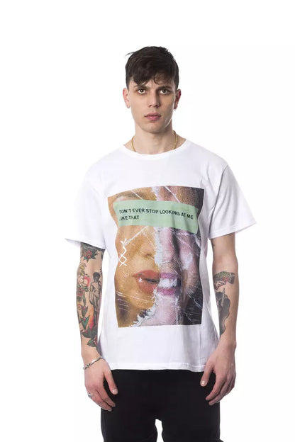 Maglietta da uomo in cotone bianco Nicolo Tonetto