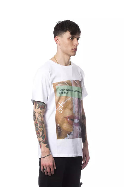 Maglietta da uomo in cotone bianco Nicolo Tonetto