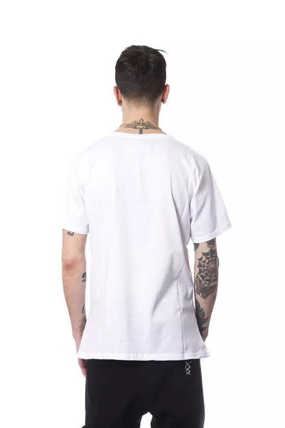 Maglietta da uomo in cotone bianco Nicolo Tonetto