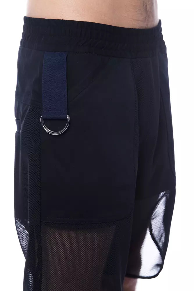 Short homme Nicolo Tonetto en polyester noir