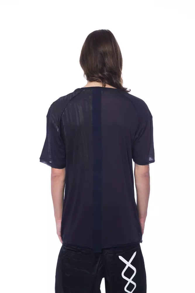 Maglietta da uomo in cotone blu Nicolò Tonetto