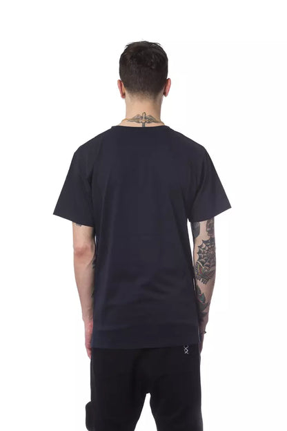 Maglietta da uomo in cotone blu Nicolò Tonetto